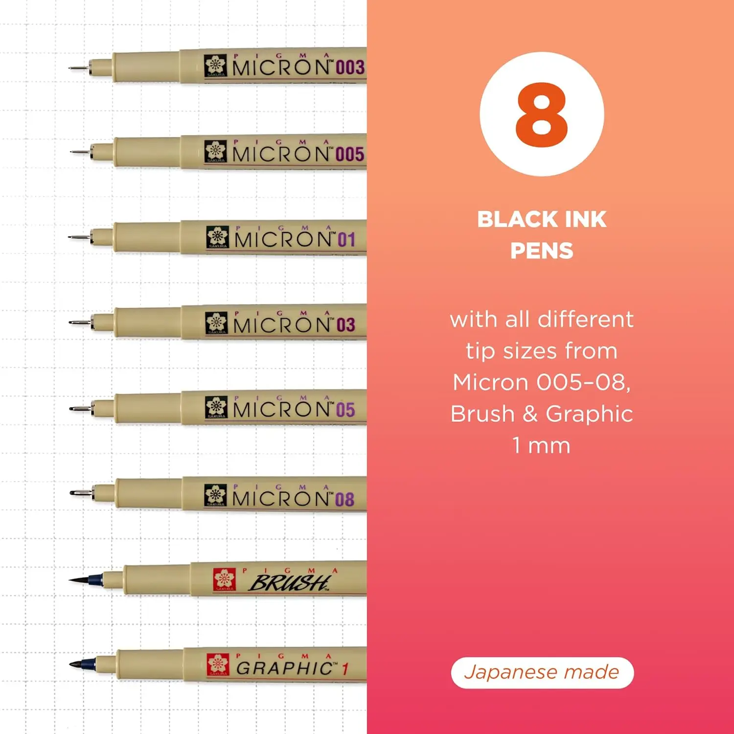 Fineliner Drawing Pens Set, 8  - Archive Box Set reseña y precio