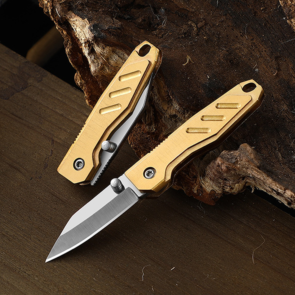 Brass Mini Folding Utility Kni - Letter Opener Brass reseña y precio