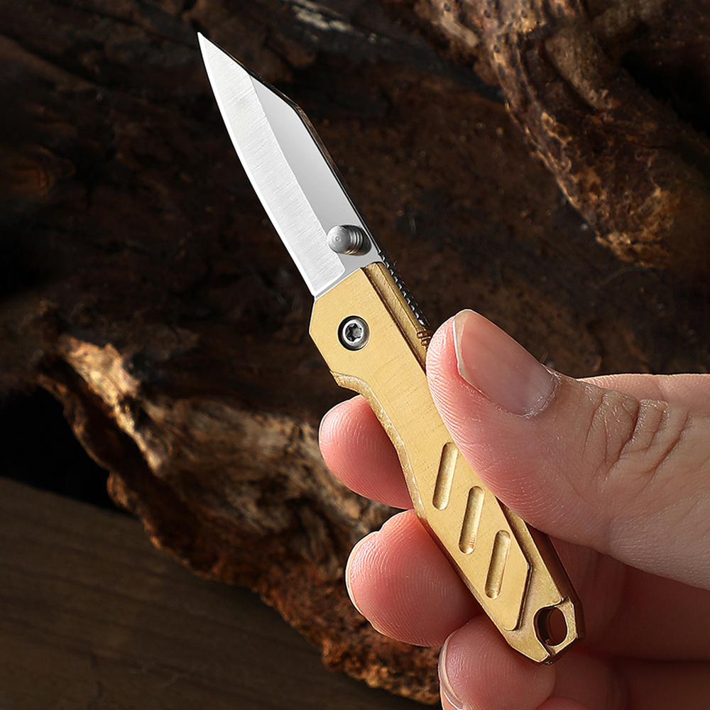Brass Mini Folding Utility Kni - Letter Opener Brass reseña y precio