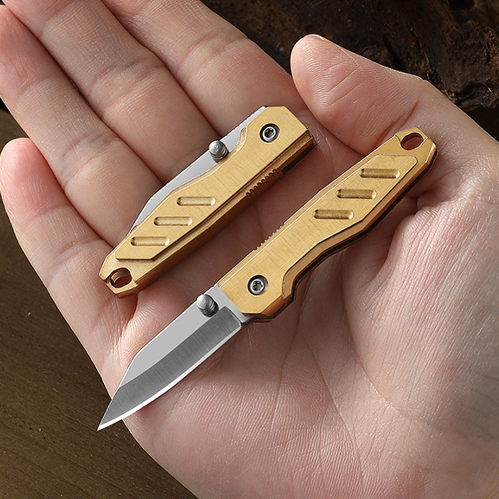 Brass Mini Folding Utility Kni - Letter Opener Brass reseña y precio