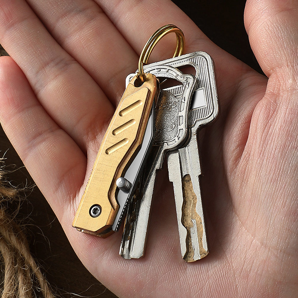 Brass Mini Folding Utility Kni - Letter Opener Brass reseña y precio