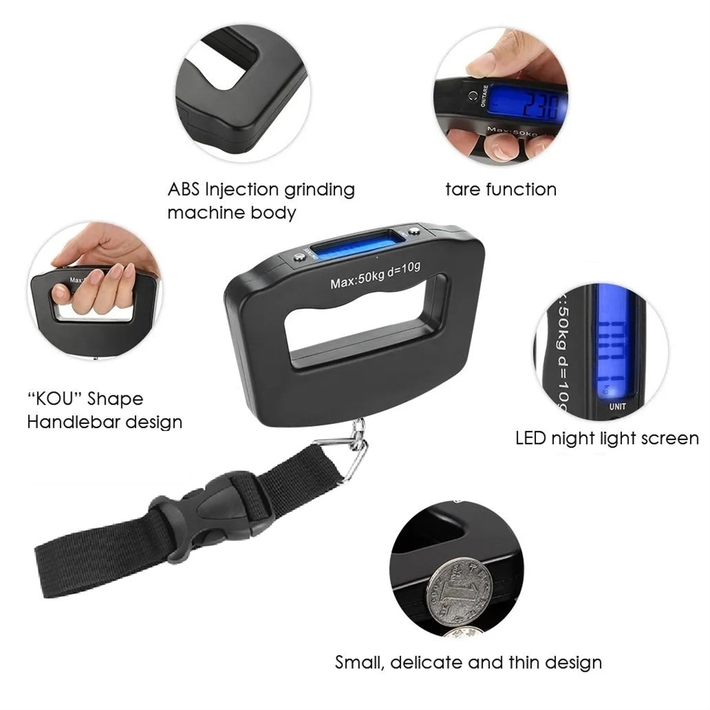 Portable LCD Digital Hanging S - Tape Dispenser Weighted reseña y precio