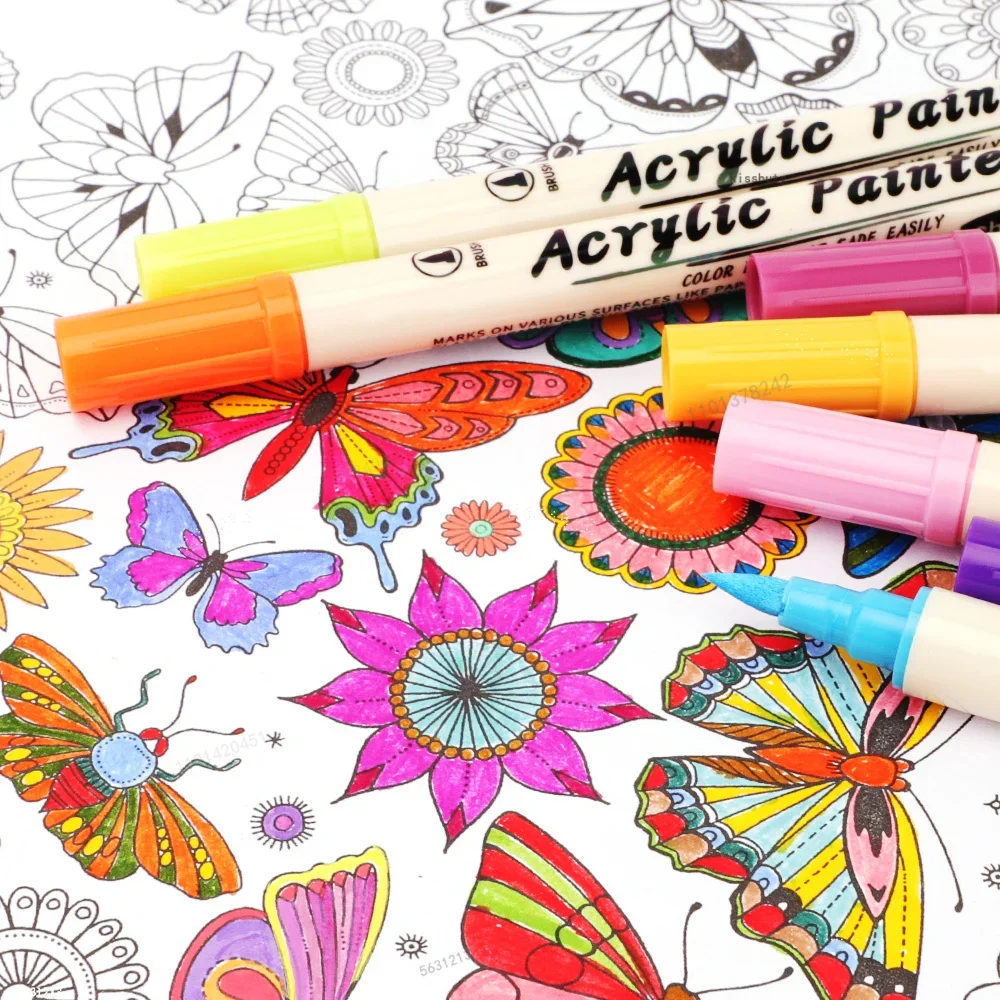 12-36 Colors Acrylic Paint Mar - Correction Pen Fine reseña y precio