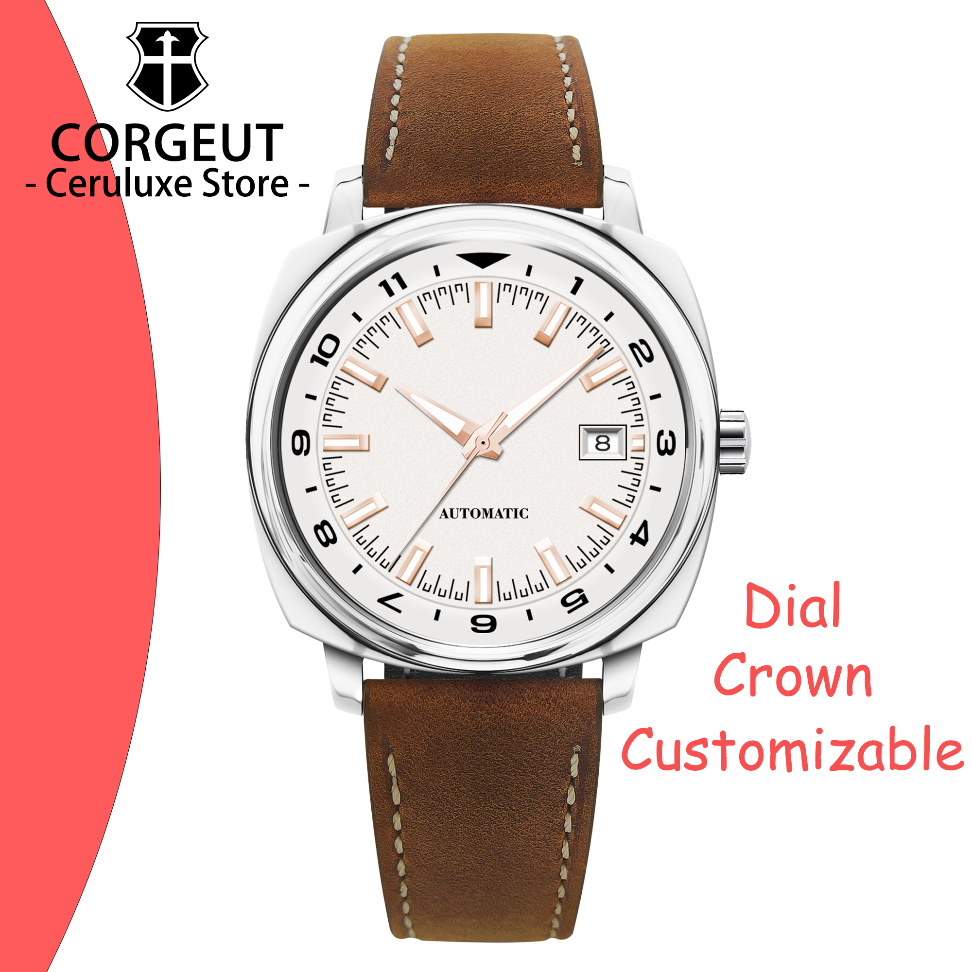 CUSTOM 42MM Stainless Steel Sa - Paper Weight Crystal reseña y precio