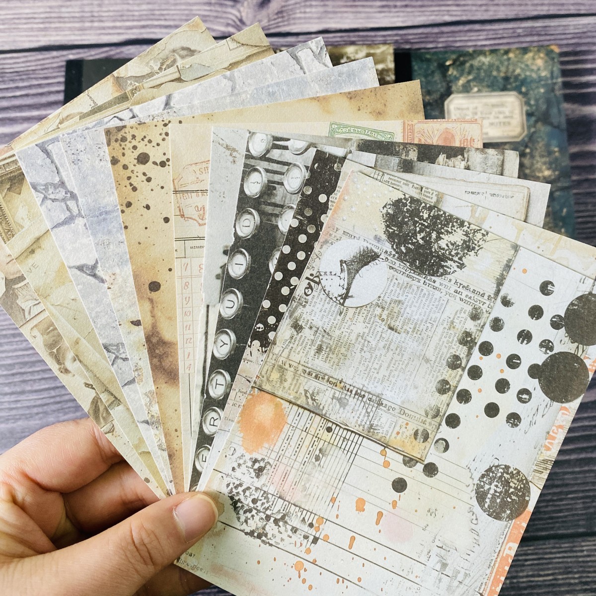 100sheets Vintage Scrapbook Pa - Ink Blotter Paper reseña y precio