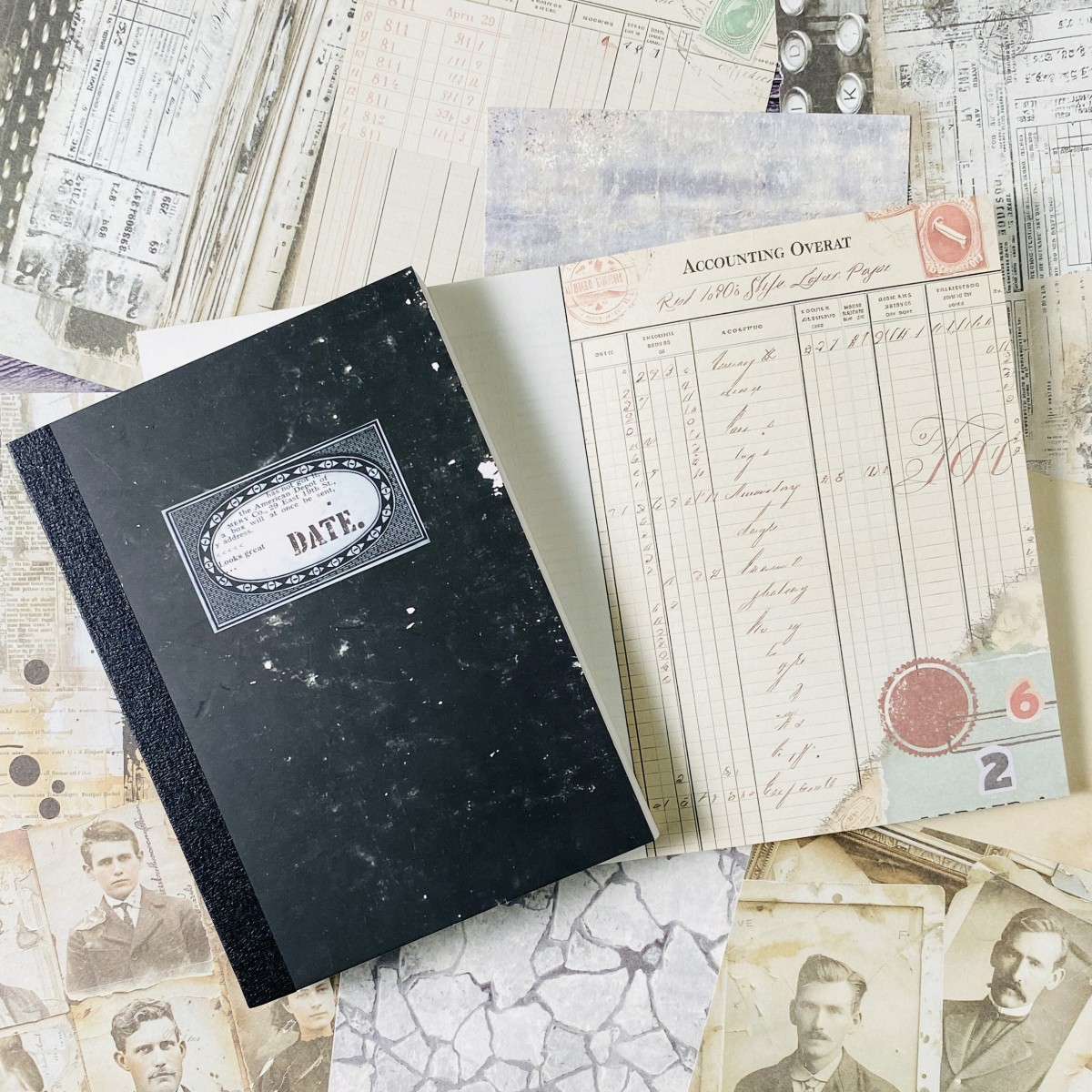 100sheets Vintage Scrapbook Pa - Ink Blotter Paper reseña y precio
