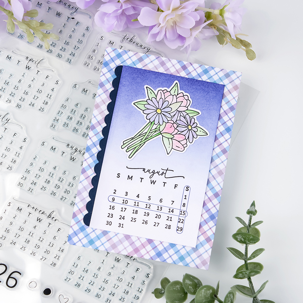 Calendar Date 2026 Clear Stamp - Rubber Date Stamp reseña y precio