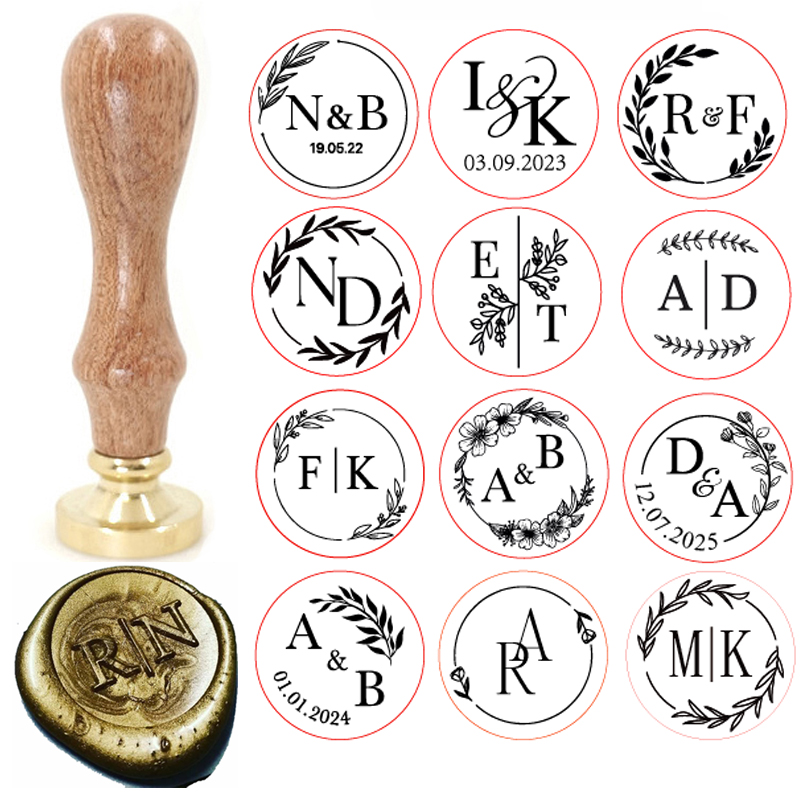Custom brass wax seal Stamp wi - Wax Seal Stamp Set reseña y precio