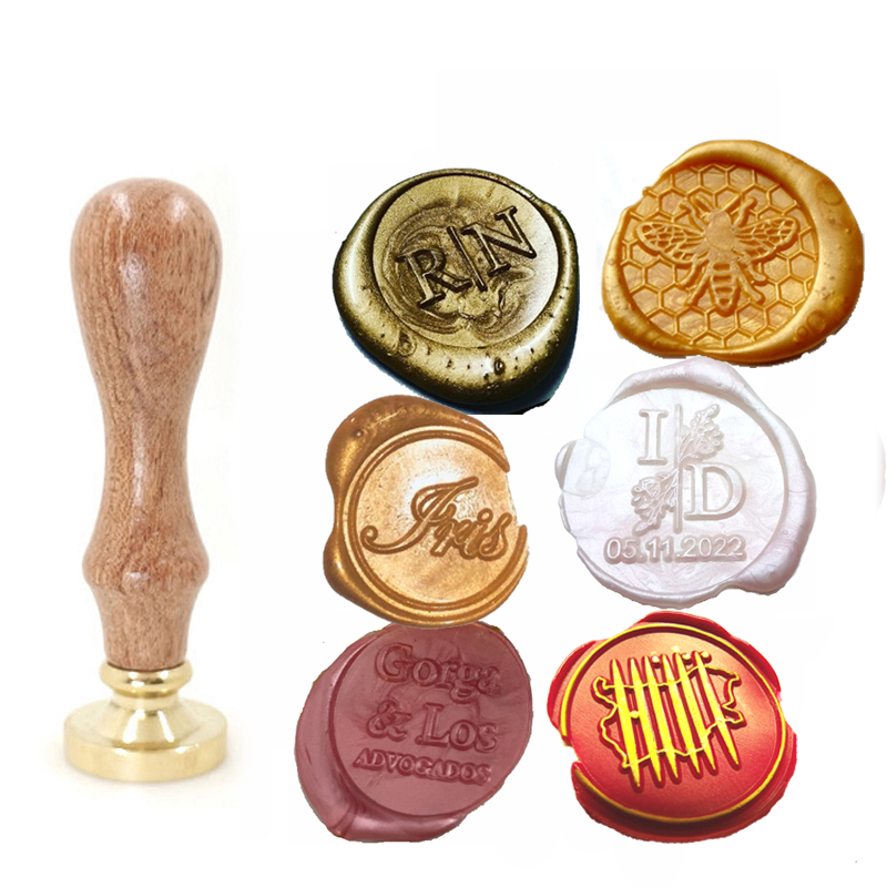 Custom brass wax seal Stamp wi - Wax Seal Stamp Set reseña y precio