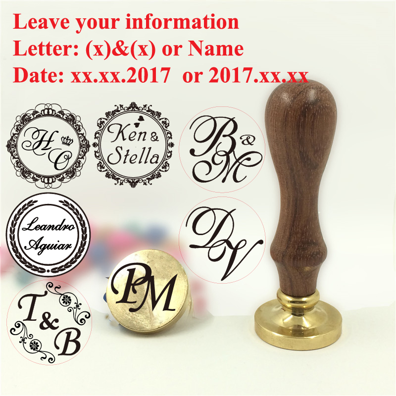 Custom brass wax seal Stamp wi - Wax Seal Stamp Set reseña y precio