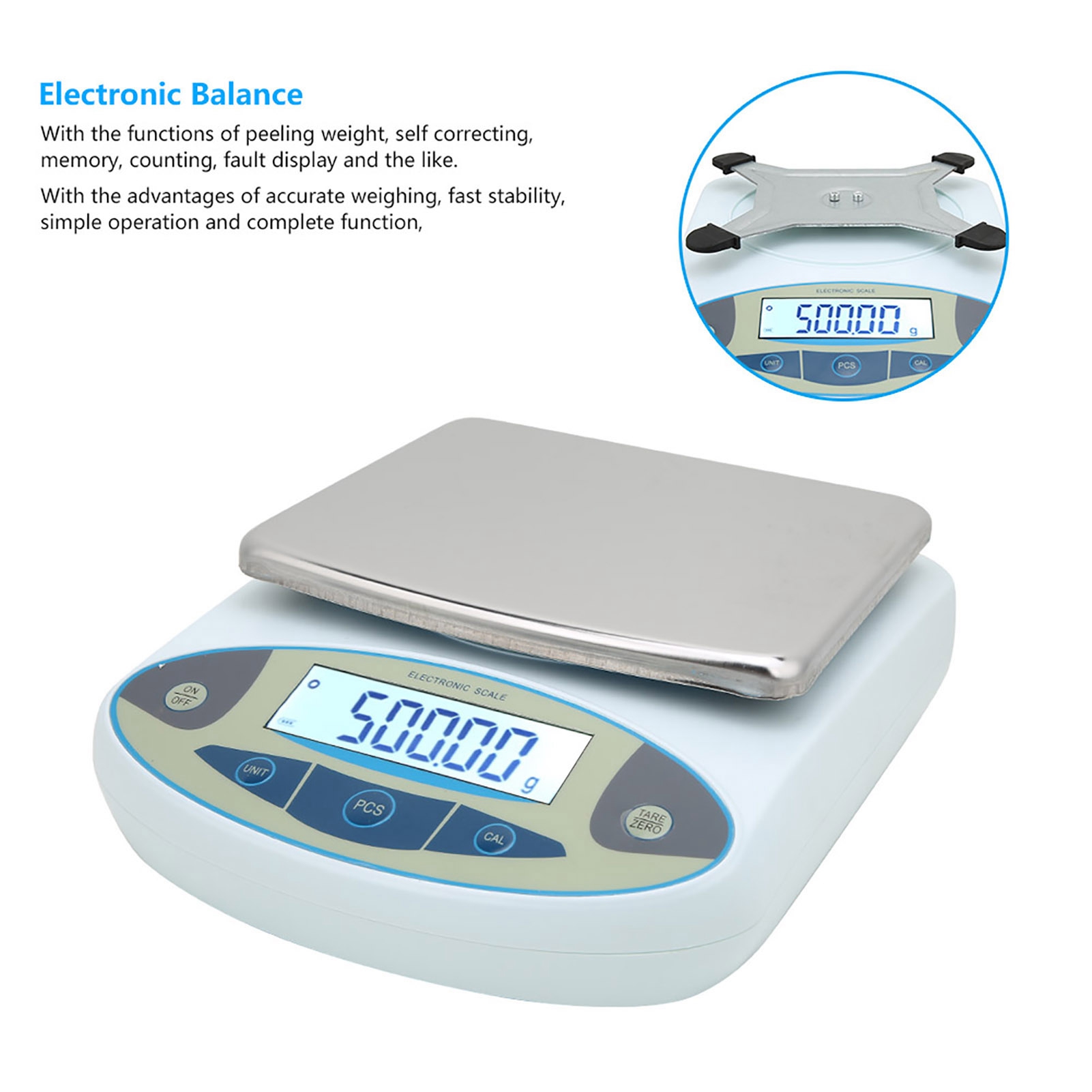 5000g 0.01g Digital Precision  - Tape Dispenser Weighted reseña y precio