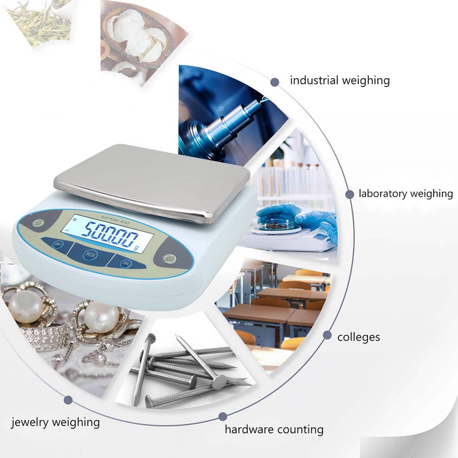 5000g 0.01g Digital Precision  - Tape Dispenser Weighted reseña y precio