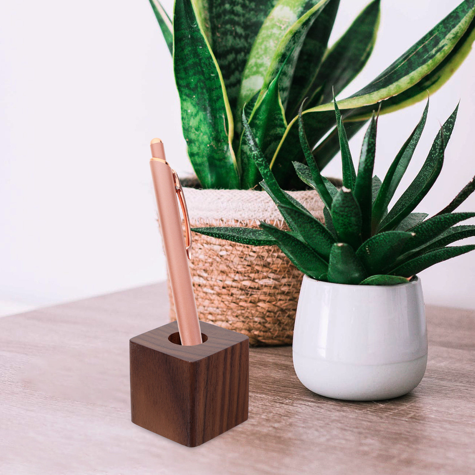 Single Wood Pen Holder Walnut  - Pen Rest Single reseña y precio
