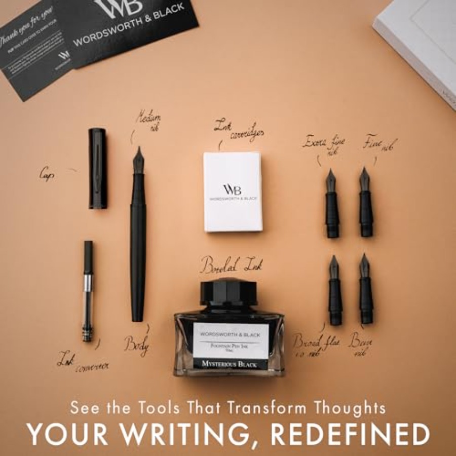 Fountain Pen Gift Set, Include - Fountain Pen Bottled Ink reseña y precio