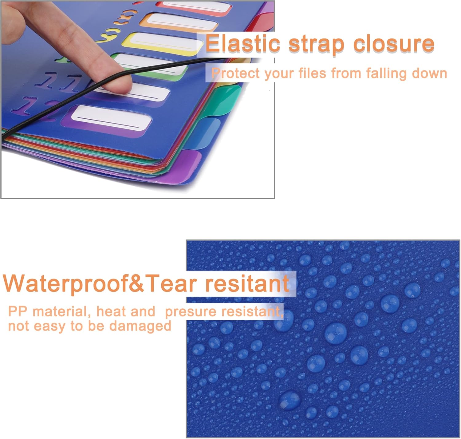 A4 Size Rainbow Tab Expanding  - Tab Divider A4 reseña y precio