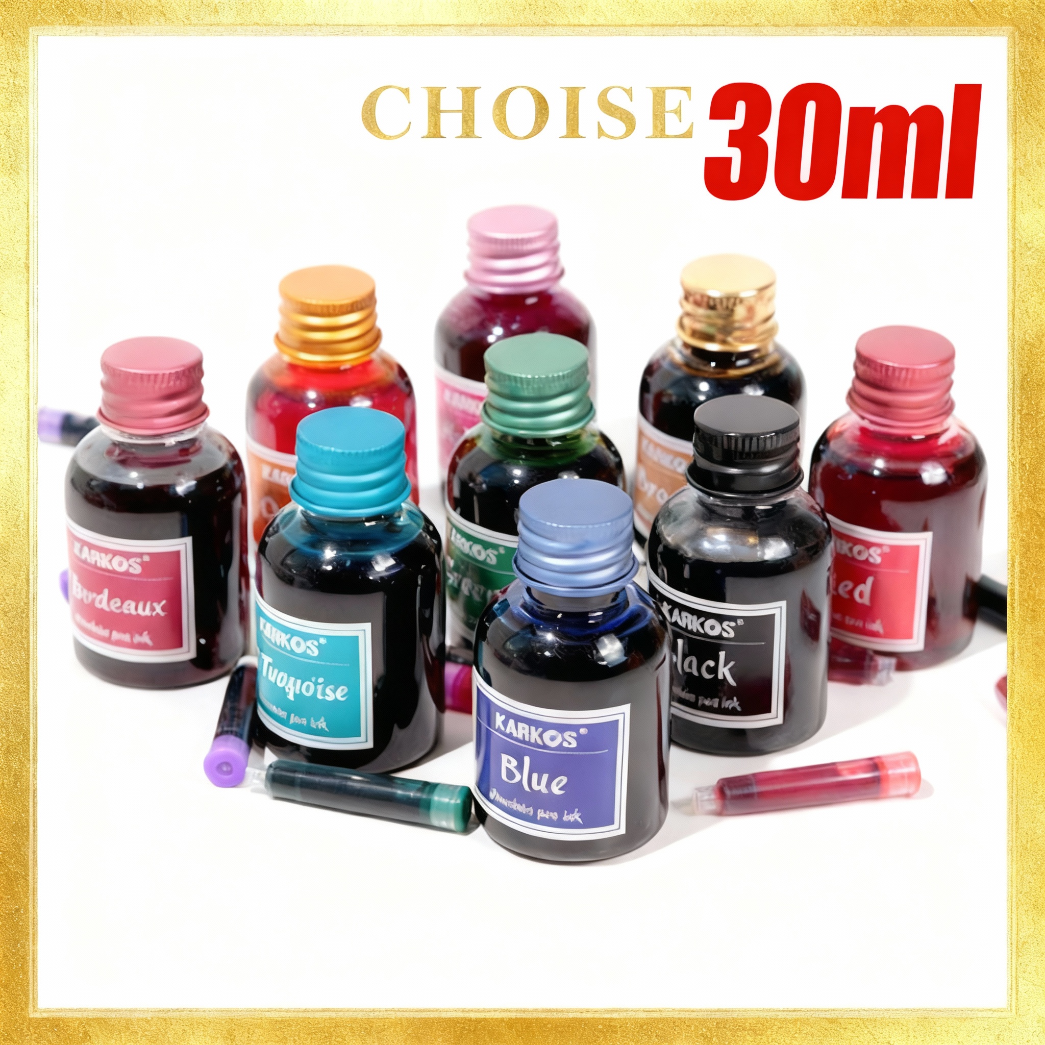 Pure Black Colorful Fountain P - Fountain Pen Bottled Ink reseña y precio