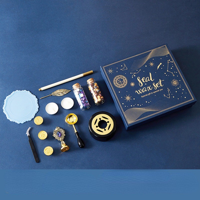 Starry Fire Lacquer Stamp Set  - Wax Seal Stamp Set reseña y precio