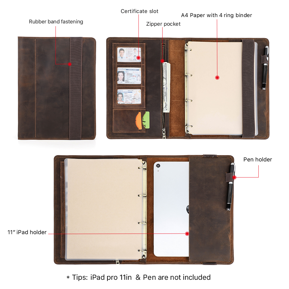 Luxury Retro Business A4 Noteb - Binder A4 Lever reseña y precio