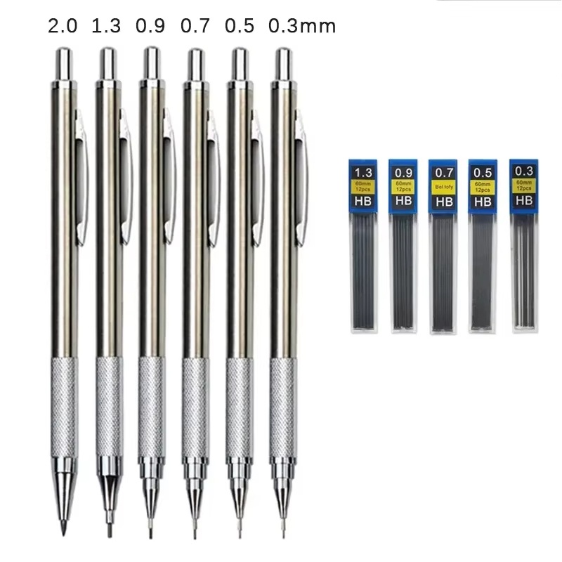 Metal Mechanical Pencil Set 0. - Mechanical Pencil 0.3 reseña y precio