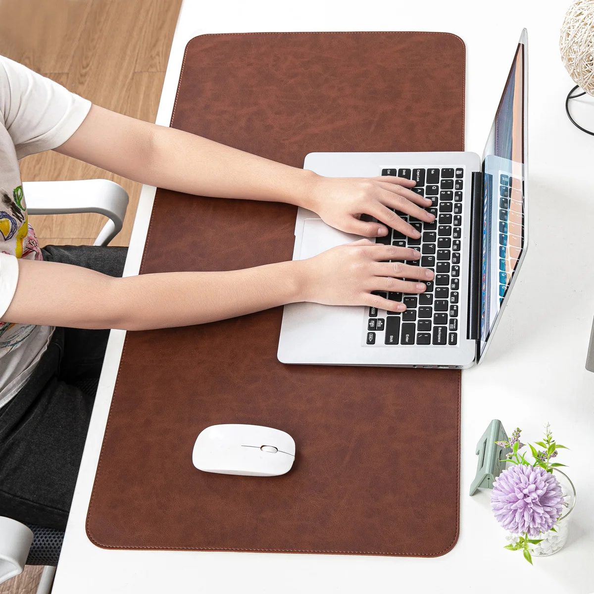 Desk Pad Waterproof PU Mouse P - Leather Desk Pad reseña y precio