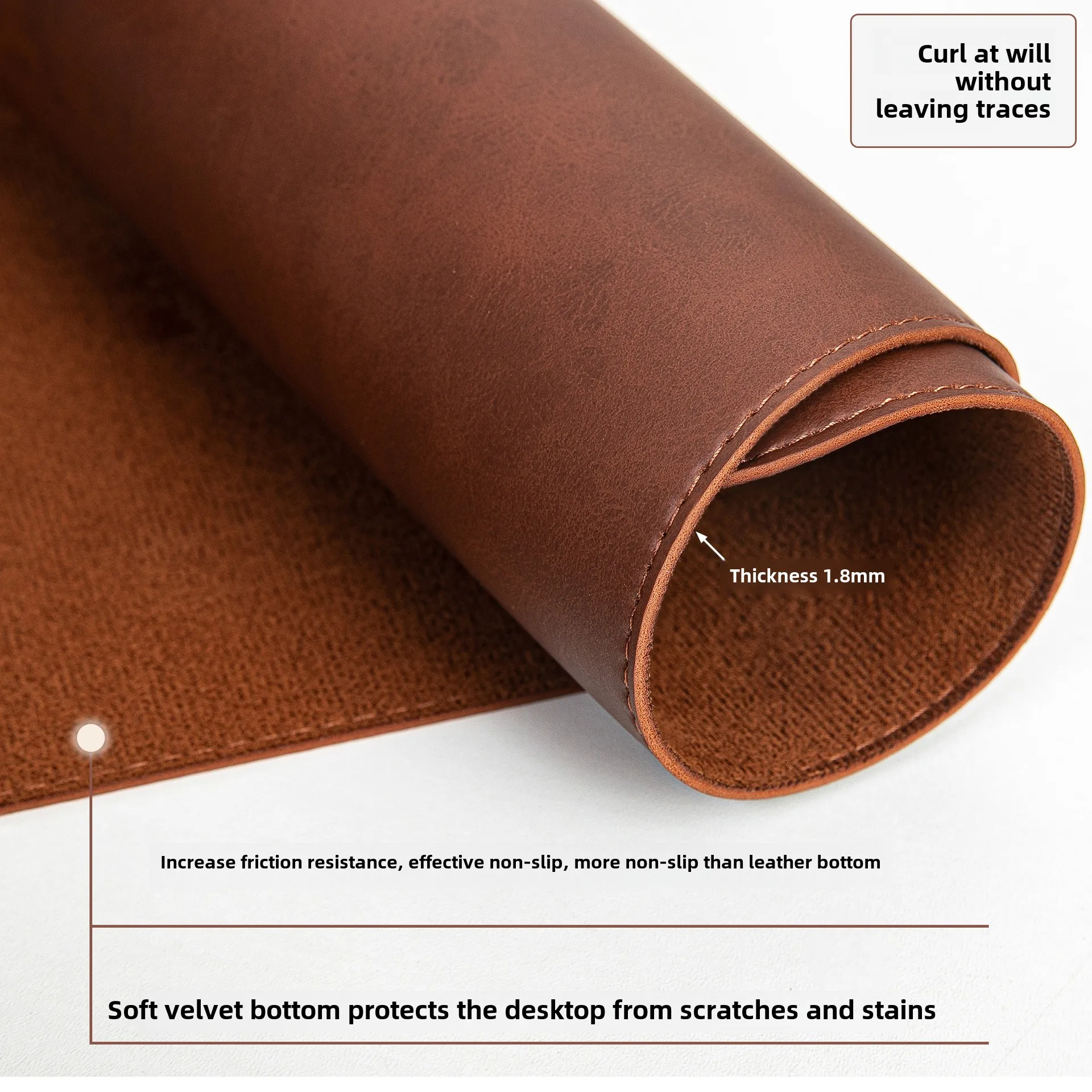 Desk Pad Waterproof PU Mouse P - Leather Desk Pad reseña y precio