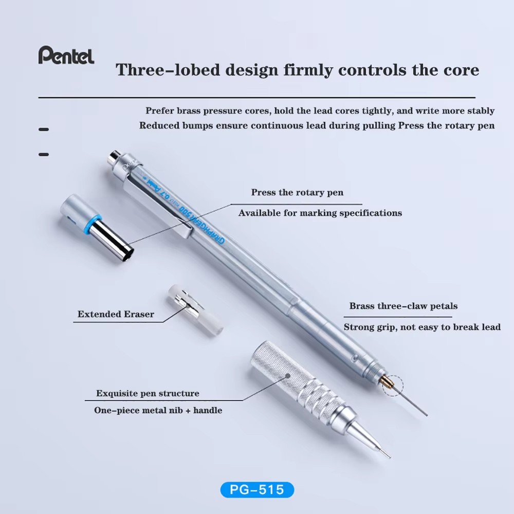 1pc Pentel Graphgear 500 Draft - Mechanical Pencil 0.3 reseña y precio