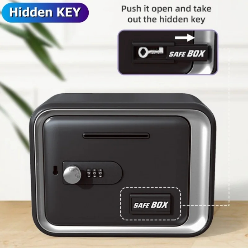 24x18x15cm Safe Box with Key L - Card Index Box reseña y precio