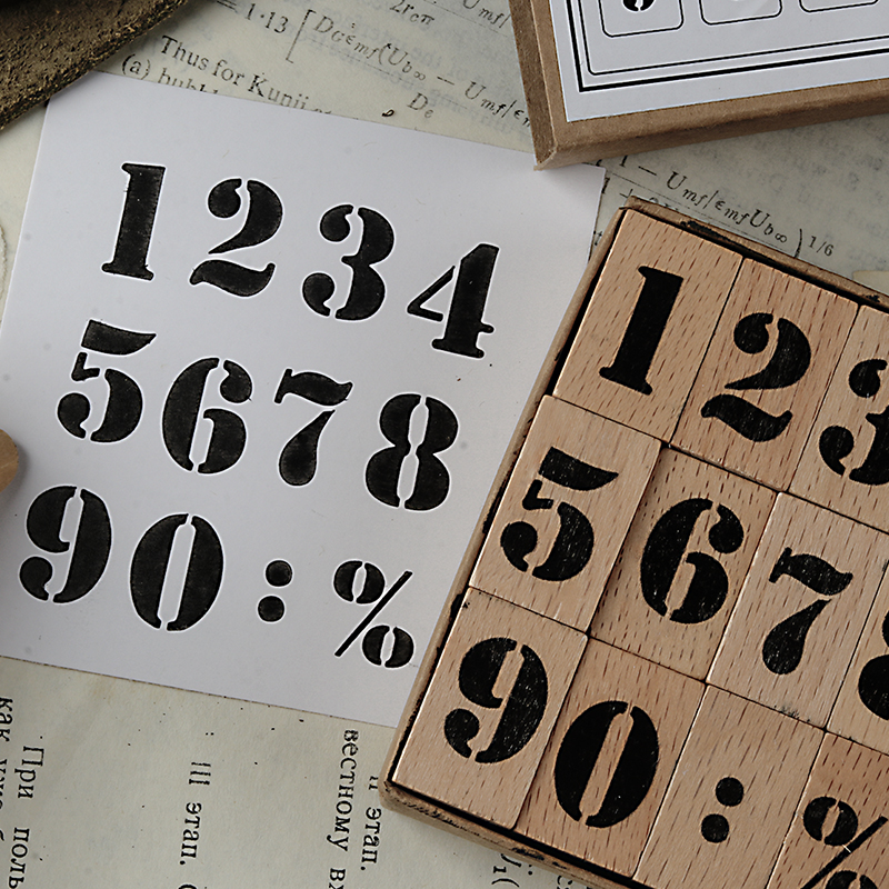 Arabic Numbers Day Month Calen - Rubber Date Stamp reseña y precio